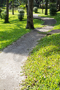 石路车道土地园林场地花园绿地绿化公园蓝色城市图片