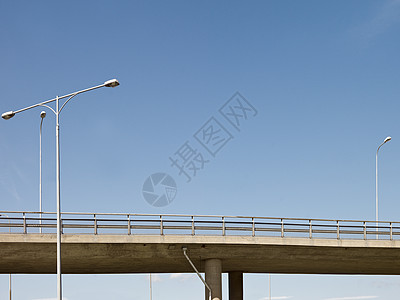 公路高速公路桥立交桥旅行路灯蓝色木柱商务街道建筑学运输通道图片