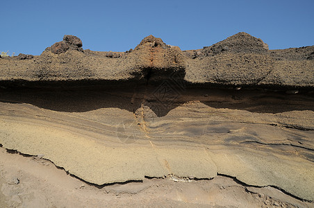 古代火山岩岩石火山国家沙漠红色公园山脉地形石头地质学背景图片