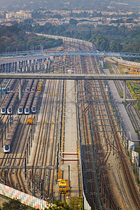 火车站踪迹运输天空场景货运建筑学过境车站路口旅行图片