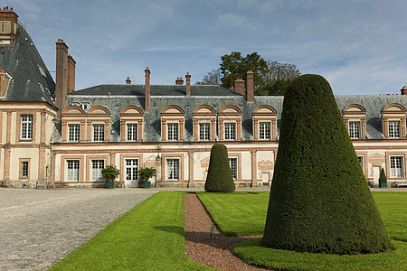 法国法国伊尔德法兰西的城堡建筑学花园旅行晴天树木建筑旅游图片