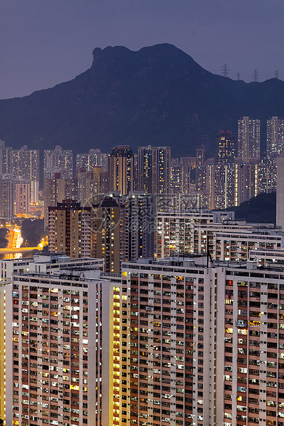 香港市日落天空高楼市中心办公室旅行地标天际景观工作商业图片