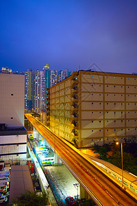 在市中心城的上空天空风暴住宅天线日落台风街道建筑学立交桥建筑图片