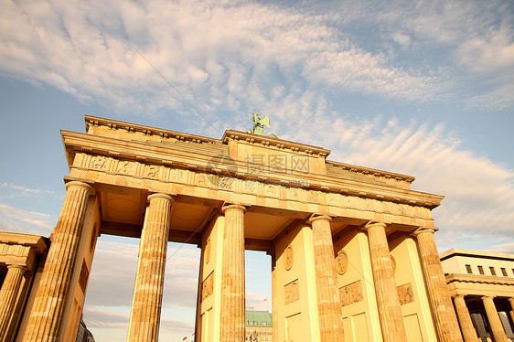 柏林勃兰登堡门地标柱子历史性历史雕像旅行观光中心纪念碑城市图片