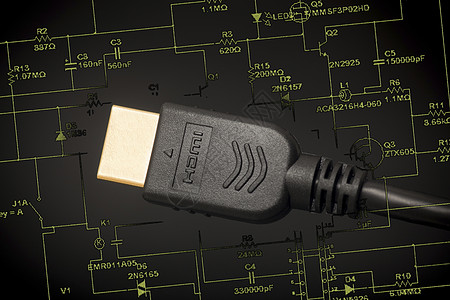数字传播电缆技术标准插头通讯电视方案视频黑色图片
