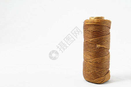 双线卷白色羊毛细绳针织棉布绳索电缆螺旋纤维纺织品图片