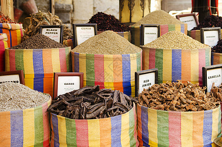 Cairo egypt市场中的香料图片