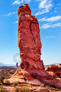 国家公园Moab Utah穆阿布乌塔土地峡谷砂岩假期环境崎岖沙漠地质学石头公园图片