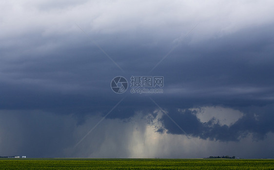 平原风暴云天空风景天气草原雷雨戏剧性危险图片