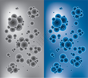 含有分子的矢矢量化学背景背景图片