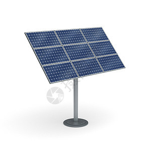 太阳能小组力量蓝色技术发电机细胞白色生态光伏插图活力背景图片