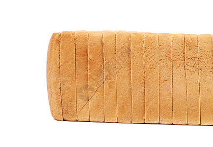 切片白面包早餐小麦食物美食粮食面包硬皮小吃白色面团图片