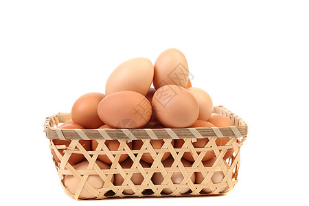 鸡蛋篮中的鸡蛋乳制品生产庆典早餐脆弱性食物农业篮子稻草鸟巢图片