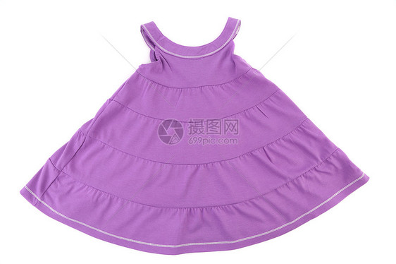 紫色女孩礼服图片