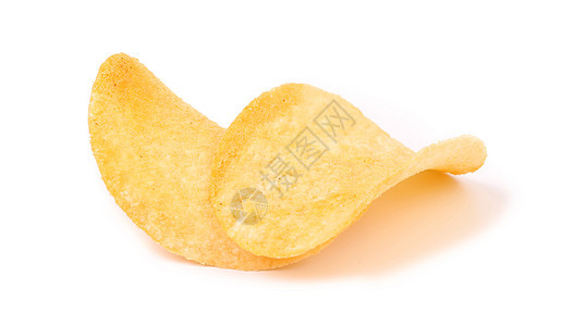离薯片很近土豆薯角食物波纹黄色盐渍小吃油炸宏观白色图片