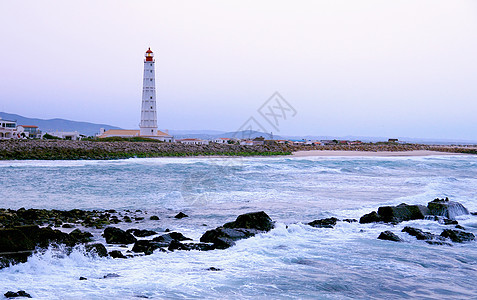 Farol岛的灯塔自然保护协会导航野生动物建筑学风景海滩支撑地标海岸地区海景图片