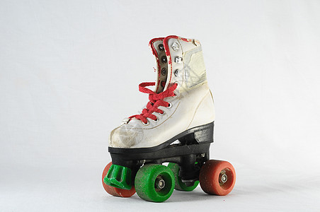 消耗的滚式滑板消费乐趣轮子靴子皮革闲暇孩子溜冰者蕾丝娱乐图片