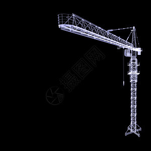 X光塔起重机机器机械插图重量绳索x光工作工程力量电缆图片