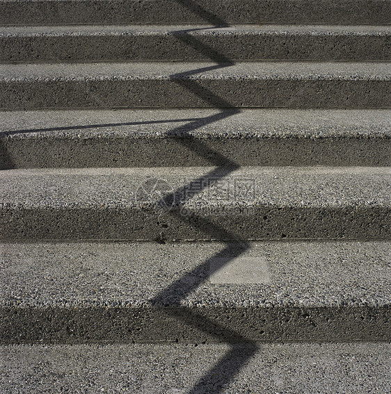 具体步骤阴影力量水泥角落材料对角线边缘灰色楼梯图片