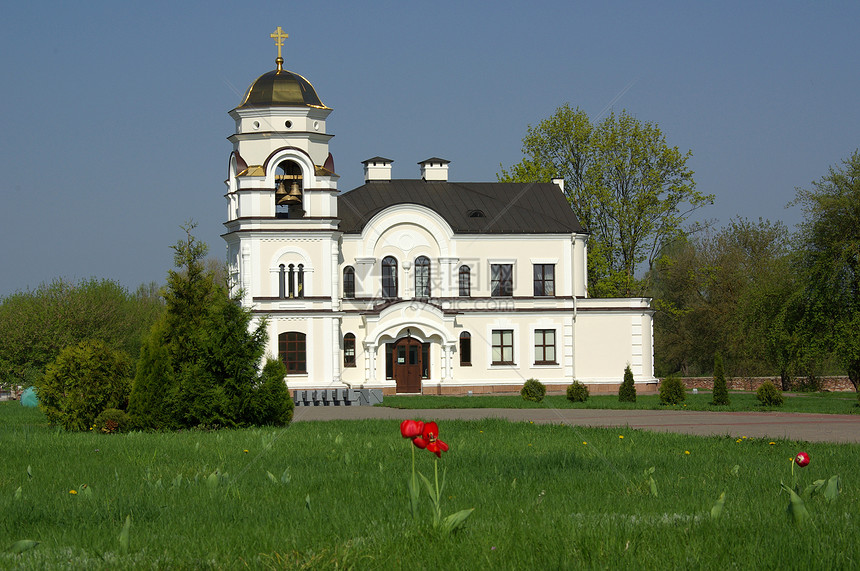 在白俄罗斯布列斯特纪念建筑群的教堂里图片
