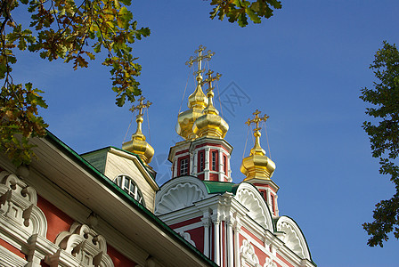 俄罗斯大修道院 诺沃德耶维奇修道院新圣女天空城堡历史教堂回廊建筑大教堂宗教天炉图片