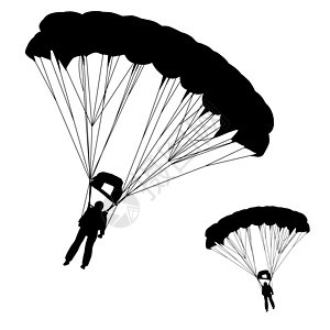 跳伞矢量它制作图案安全收藏翅膀天空航空活动危险饼子插图细绳图片
