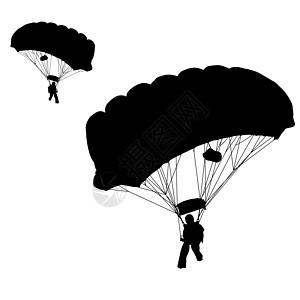 跳伞矢量它制作图案安全天空危险重力插图降落伞收藏饼子男人翅膀图片