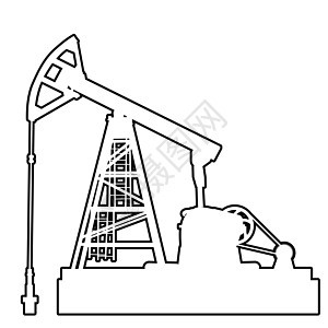 石油劫机 石油工业设备蓝色萃取油井气体燃料工作钻孔汽油生产机械背景图片