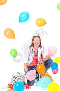女童的出生年龄千岁喜悦生日黄色女孩白色孩子们快乐乐趣团体幸福图片