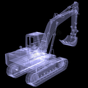 X射线挖土机机器推土机技术装载机x光x射线机械建造工作搬运工图片