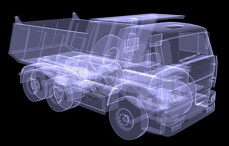 大卡车 X光汽车射线拖拉机商业引擎绘画交通倾斜草图x射线图片