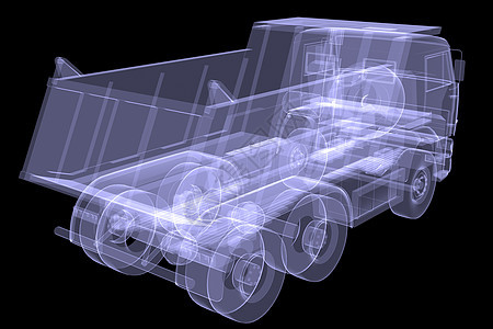 大卡车 X光运输机器速度柴油机倾斜货车车辆货物x光绘画图片
