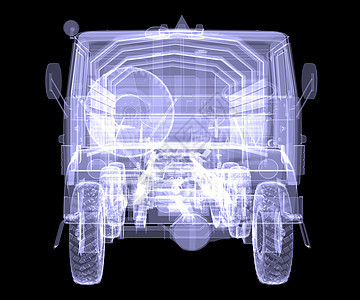 大卡车 X光射线引擎运输货物交通拖拉机商业宏观绘画工程图片
