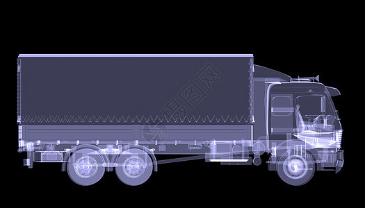 大卡车 X光货物射线宏观汽车货车草图绘画x光拖拉机商业背景图片