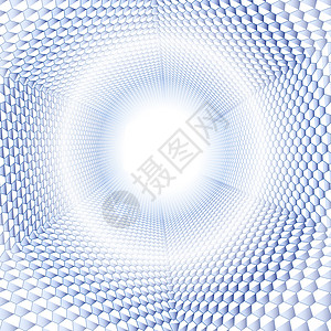 抽象几何背景  插文计算机插图图形绘图蓝色形状图像绘画六面体白色图片