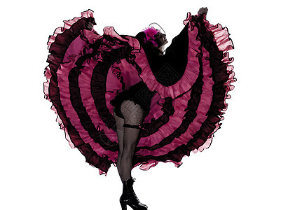 法国坎卡舞女舞蹈员女士阴影芭蕾舞音乐厅表演歌女白色娱乐舞蹈家丝袜图片