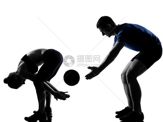 男男女女在运动中锻炼教练培训师女性讲师折腾男人情侣有氧运动健身女士图片
