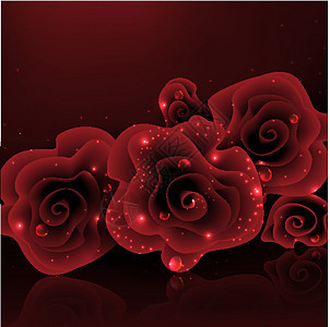 时髦的红玫瑰图片