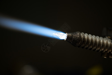 向向导玻璃吹风器的丙烷氧气火炬技术燃料燃烧工具火焰丙烷蓝色气体图片