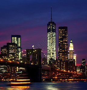 晚上在纽约市图片