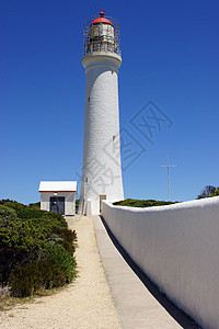 澳大利亚开普纳尔逊地标景点海岸线旅游灯塔建筑蓝天海岸旅行假期图片