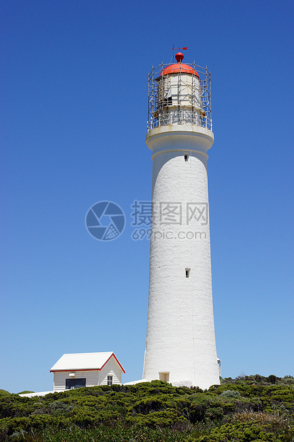 澳大利亚开普纳尔逊灯塔旅游海岸线假期景点旅行白色建筑岩石蓝天图片