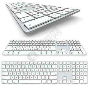计算机键盘电子产品硬件钥匙技术外设办公室插图白色电脑控制背景图片