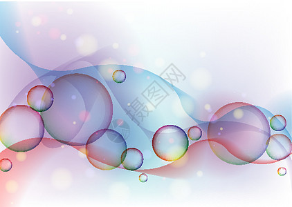 色彩多彩的光华泡泡背景玻璃反射圆圈水晶身体商业泡沫绘画肥皂曲线图片