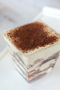 Tiramisu蛋糕咖啡甜点食物奶油巧克力图片