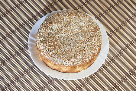 舒芙蕾蛋糕盘子里的杏子馅饼食物馅饼脆皮蛋糕糕点蔬菜面包剪切水果款待背景