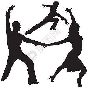 拉丁美洲舞蹈活动同胞舞蹈家娱乐女士热情插图夫妻背光男性韵律图片
