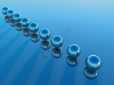 范围气球几何学结盟反射气泡地球镜子蓝色圆形阴影背景图片