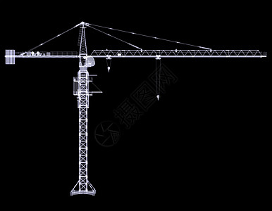 X光塔起重机x光电缆玻璃插图工作绳索力量机械机器重量图片