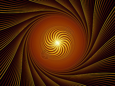 分形烧结抽象记述渲染金子设计数学射线元素辐射中心光束黑色图片